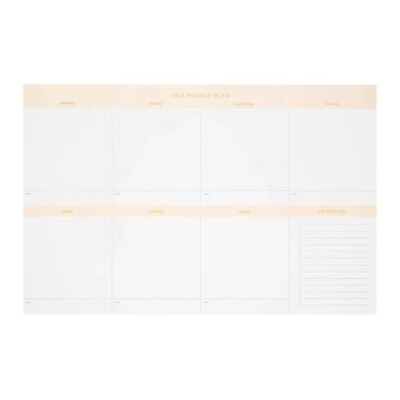 Sugar Paper Weekly Planning Pad Our Weekly Plan - Pink - Picture 1 of 6